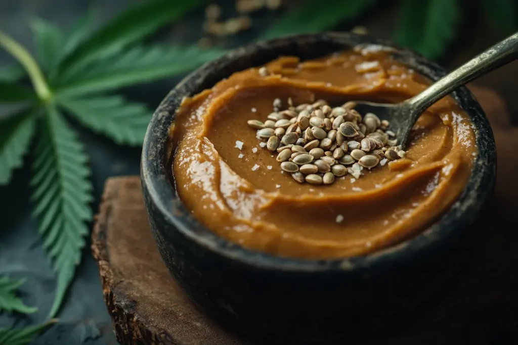 Crema de cacahuete con aceite de cáñamo