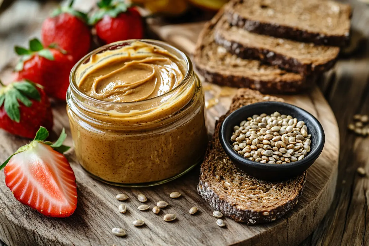 Crema de cacahuete con aceite de cáñamo preparación